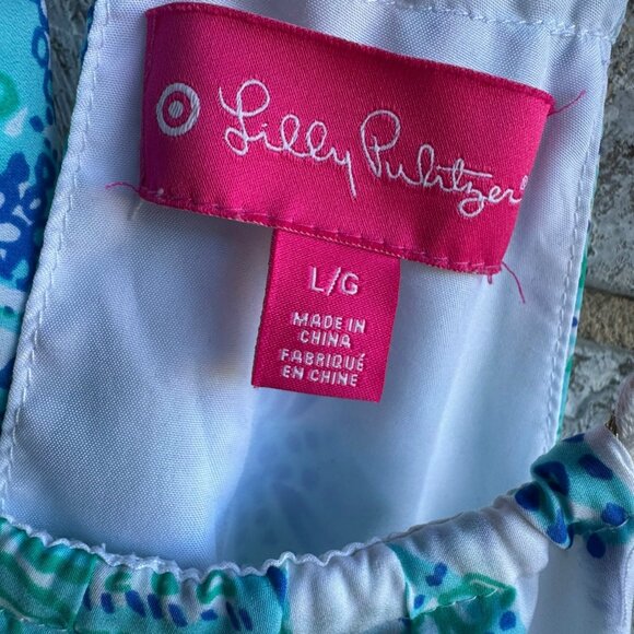 Lilly Pulitzer + Target Sleeveless Sea Urchin Tank Top Blouse Women's Size L - Picture 3 of 7